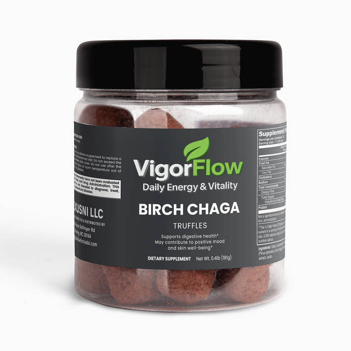 Birch Chaga Truffles | Superfood for Immunity & Energy Digestive Support VigorFlow