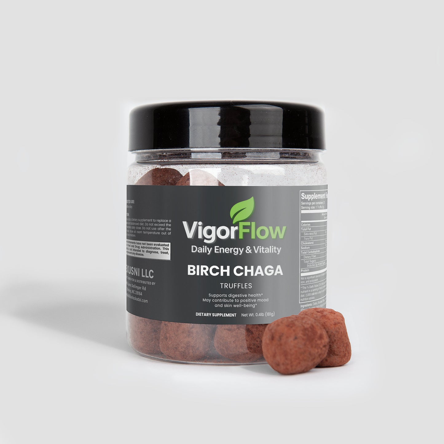 Birch Chaga Truffles | Superfood for Immunity & Energy Digestive Support VigorFlow