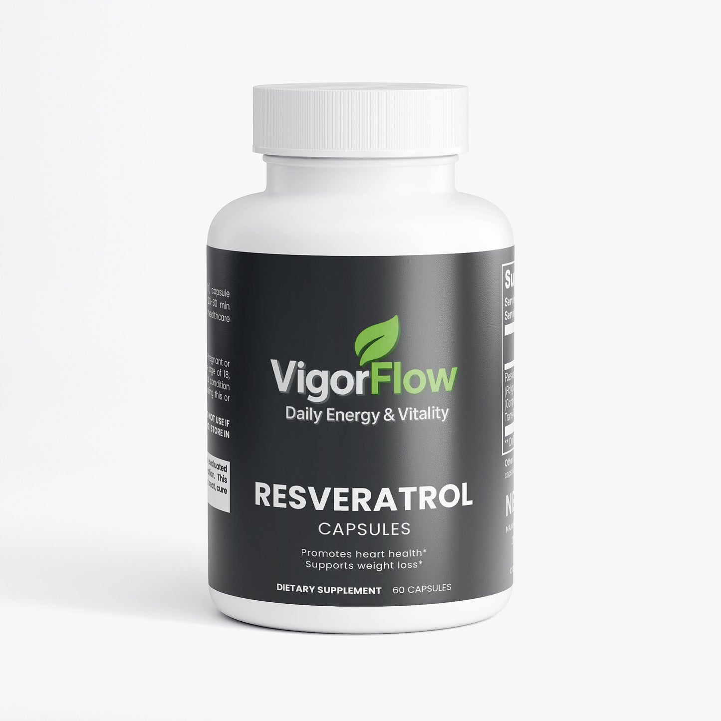 Resveratrol 50% 600mg | Longevity & Cellular Support Weight Management VigorFlow