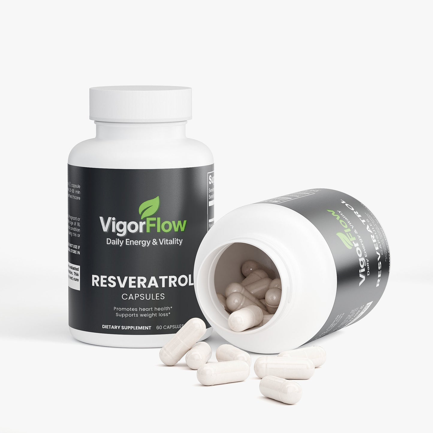 Resveratrol 50% 600mg | Longevity & Cellular Support Weight Management VigorFlow