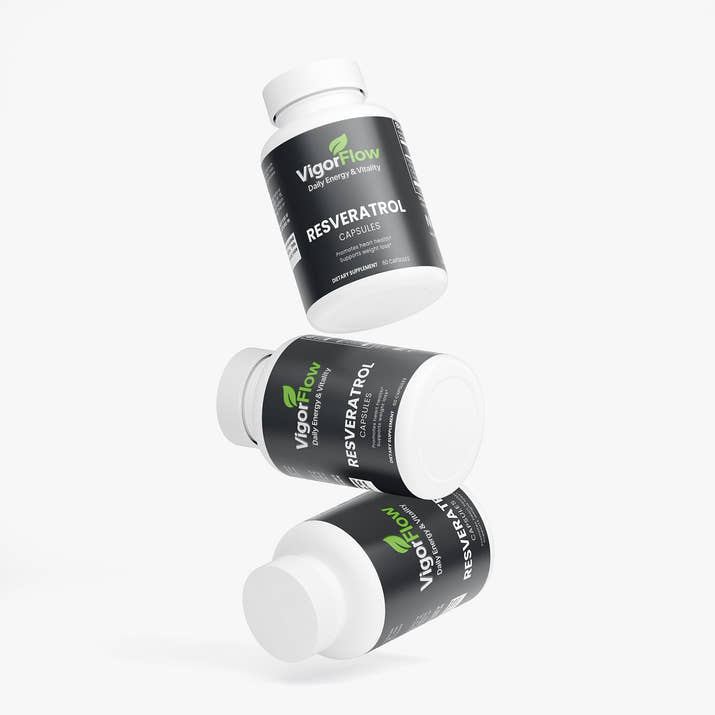 Resveratrol 50% 600mg | Longevity & Cellular Support Weight Management VigorFlow
