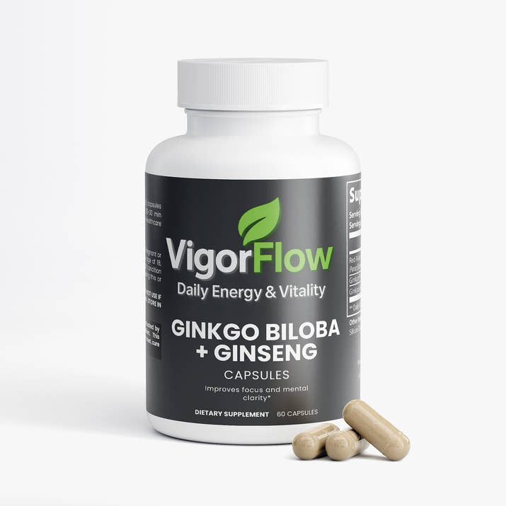 Ginkgo Biloba + Ginseng | Cognitive & Energy Boost Specialty Supplements SkillzAi
