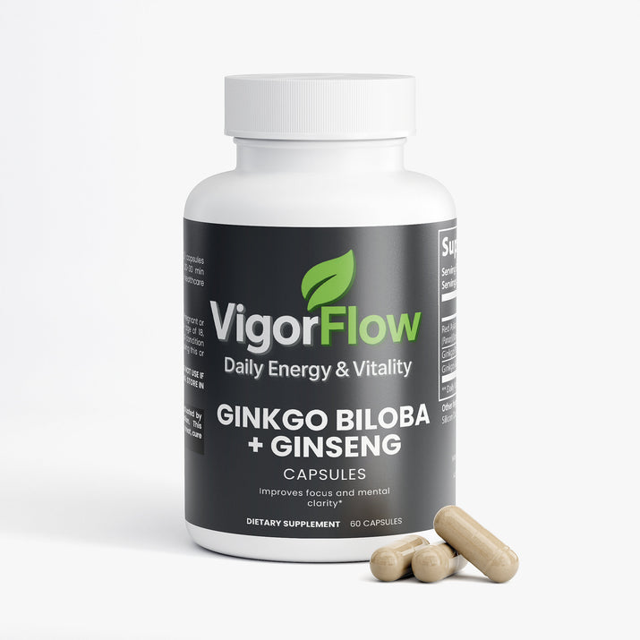 Ginkgo Biloba + Ginseng | Cognitive & Energy Boost Specialty Supplements SkillzAi