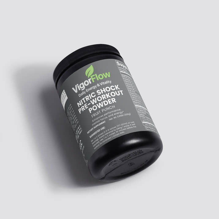 Nitric Shock Pre-Workout Powder (Fruit Punch) Pre-Workout Supplements VigorFlow