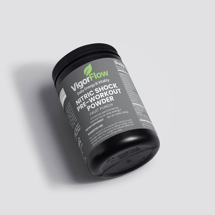 Nitric Shock Pre-Workout Powder (Fruit Punch) Pre-Workout Supplements VigorFlow