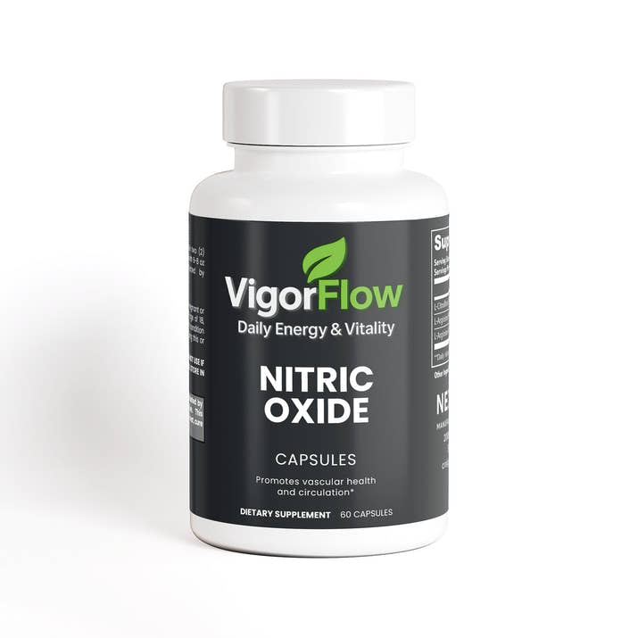 Nitric Oxide Supplement | Blood Flow, Energy & Endurance Post-Workout Recovery VigorFlow
