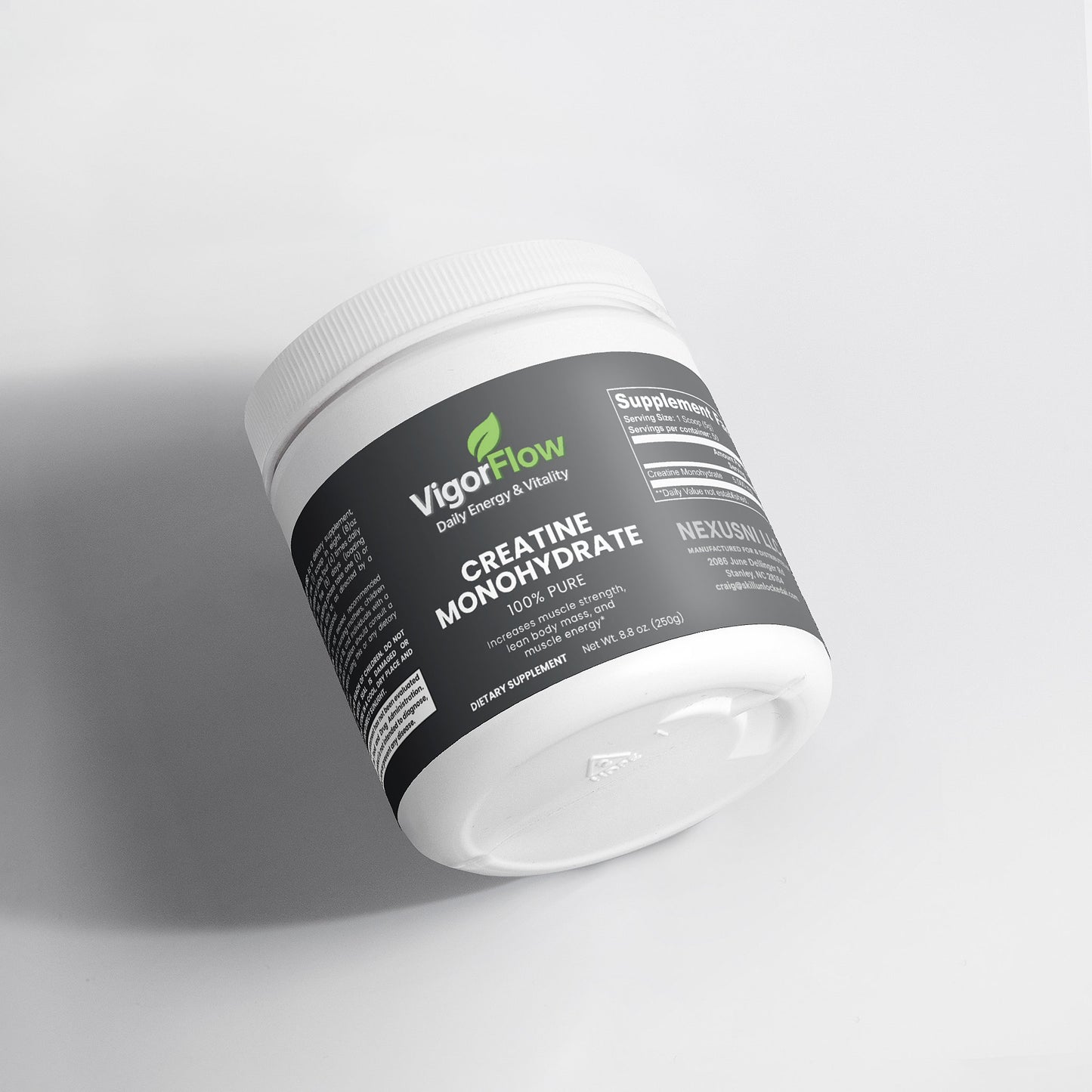 Creatine Monohydrate | Strength & Performance Fuel Muscle Builders VigorFlow
