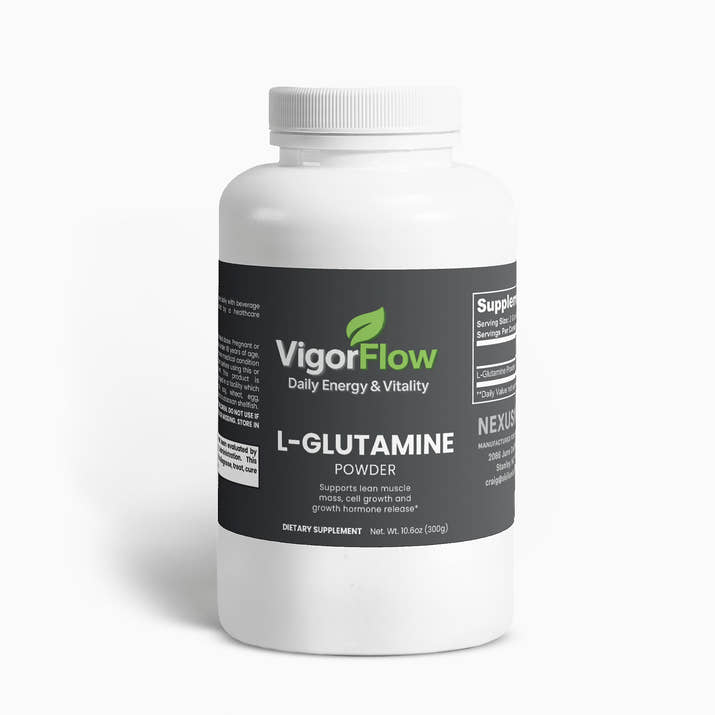 L-Glutamine Powder | Gut Health & Muscle Recovery Post-Workout Recovery VigorFlow