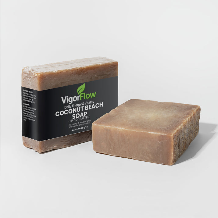 Coconut Beach Soap | Tropical Hydration Bar Bath VigorFlow