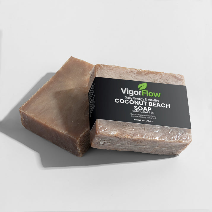 Coconut Beach Soap | Tropical Hydration Bar Bath VigorFlow