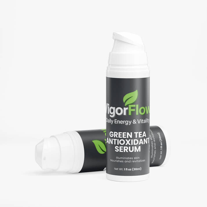 Green Tea Antioxidant Serum | Brightening Skin Shield Facial Care VigorFlow
