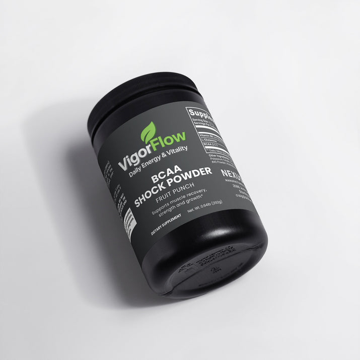 BCAA Shock Powder | Explosive Fruit Punch Recovery Intra-Workout Supplements VigorFlow