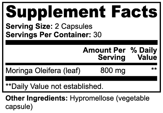 Moringa Pure | Natural Energy & Wellness Support Specialty Supplements VigorFlow