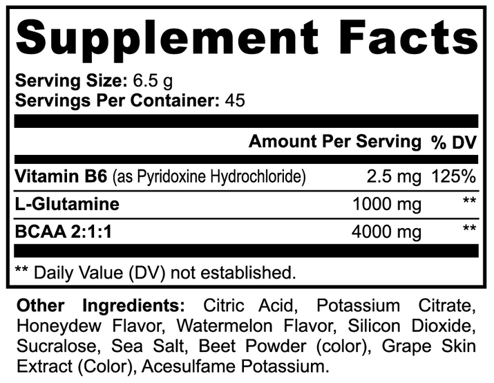 BCAA Post Workout | Muscle Repair & Hydration – Honeydew/Watermelon Post-Workout Recovery VigorFlow