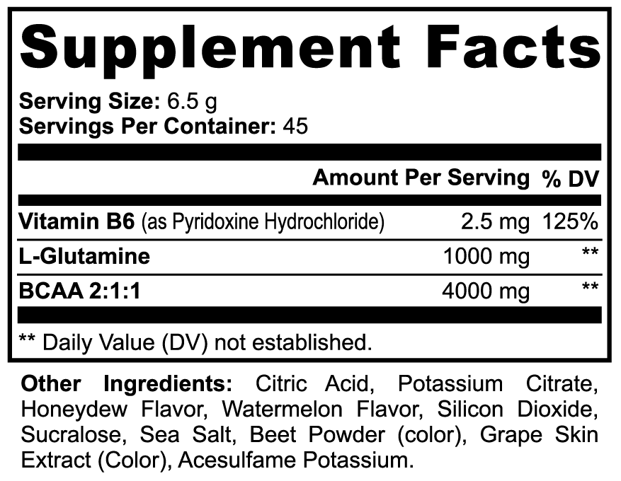 BCAA Post Workout | Muscle Repair & Hydration – Honeydew/Watermelon Post-Workout Recovery VigorFlow